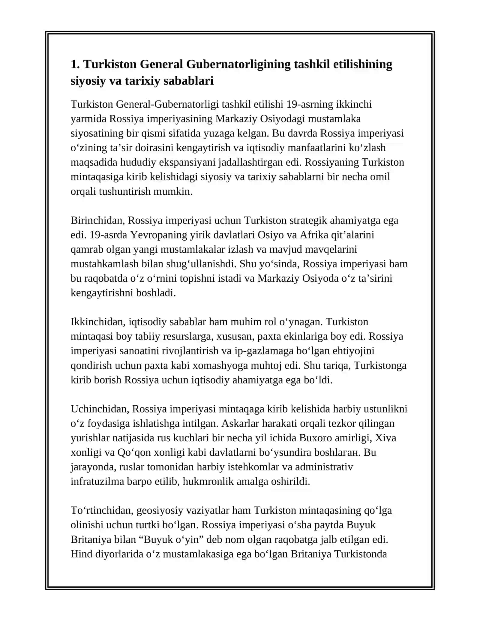 TURKISTON GENERAL GUBERNATORLIGINING TASHKIL ETILISHI VA UNING MAʼMURIY TUZILISHI 3