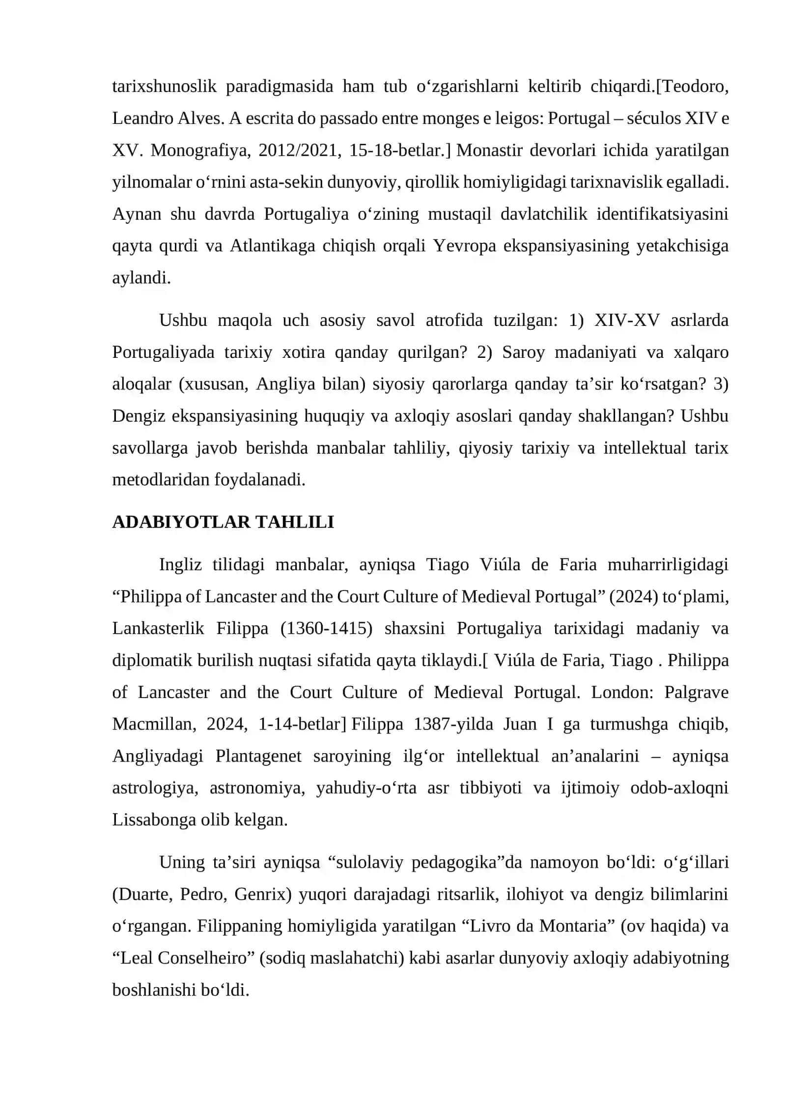 XIV XV asrlarda Portugaliya ilmiy tadqiqotlar 3