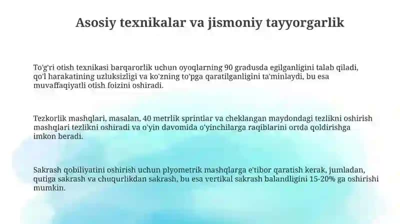 Sportoʻyinlari texnikasi taktikasi (Basketbol) 3