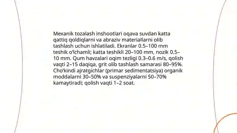 Oqava suvlarni tozalash usullari va inshootlari 3