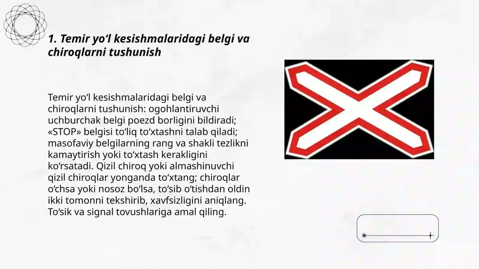 Temir yõl kesishmalari orqali harakatlanish 3