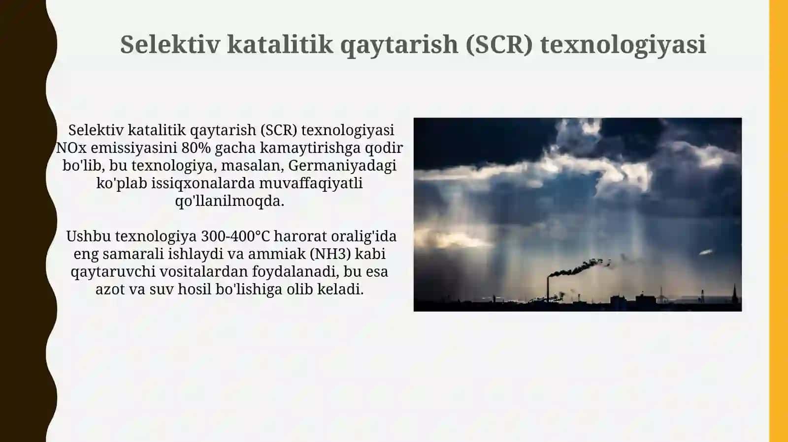 Atmosfera havosiini azotoksidlaridantozalash 3