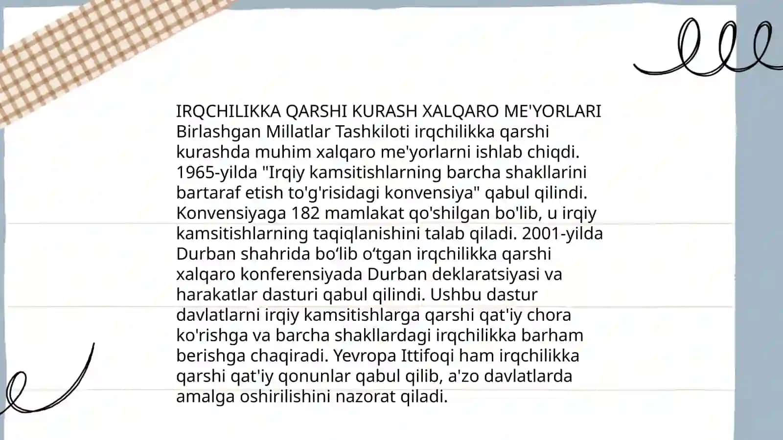 Irqchilik jinoyatining oldini olish va uni jazolash boʻyicha xalqaro konvensiya 3