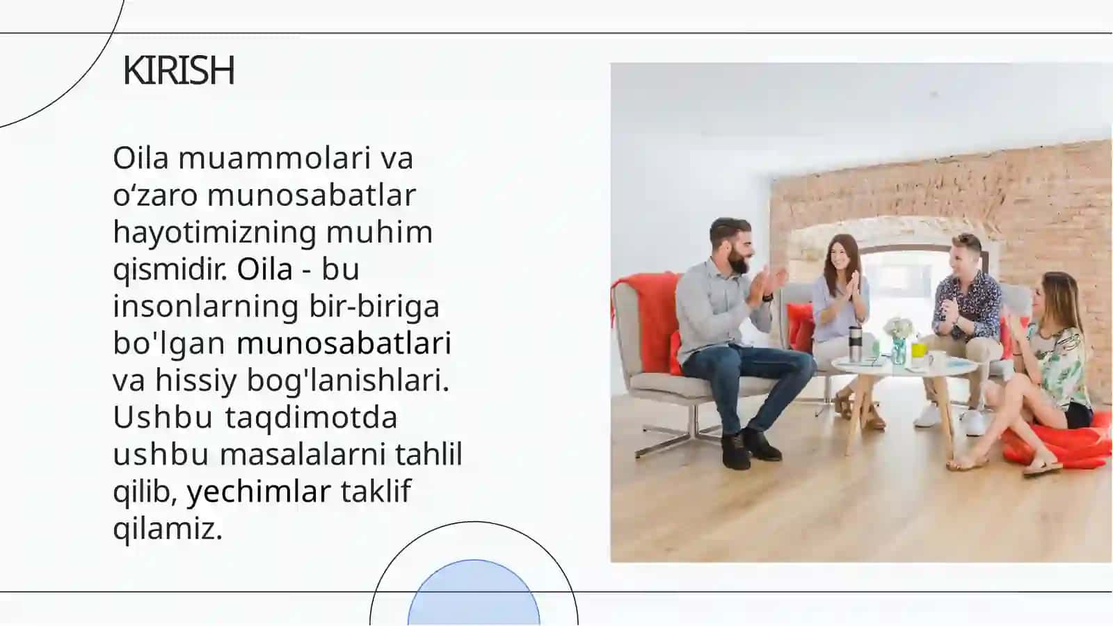 Oiladagi o`zaromunosabatlar va oila muammolari 3