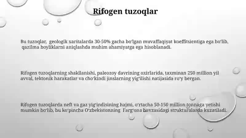 Neft gaz uyumlarining tasnifi asosiy genetik turlari 3