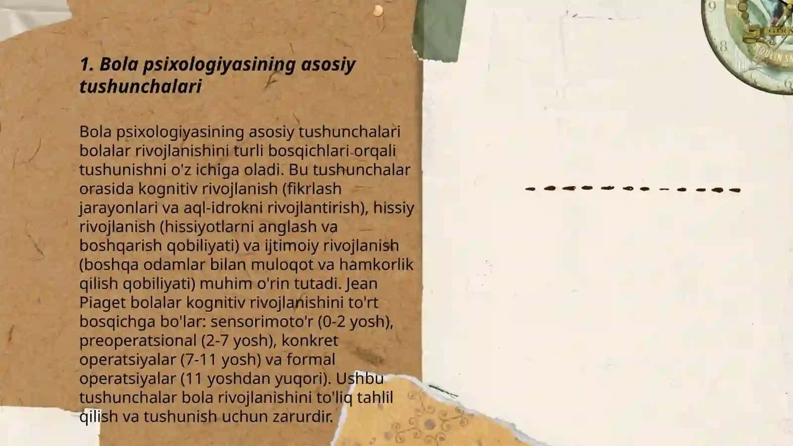 Bolalar psixalogiyasining asosiy katigoriyalari 3