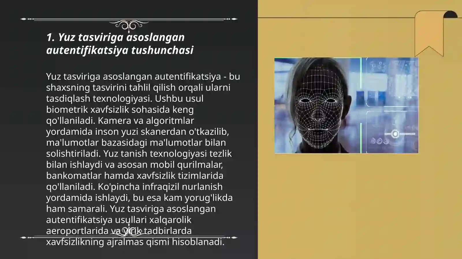 Yuz tasviriga asoslangan autentifikatsiya 3