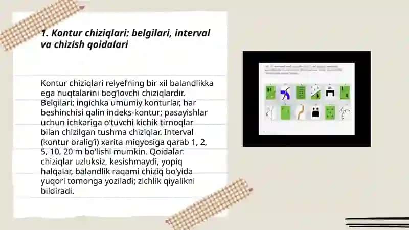 Topogirafik kartadagi relyef elementlarining tasvirlanishi 3