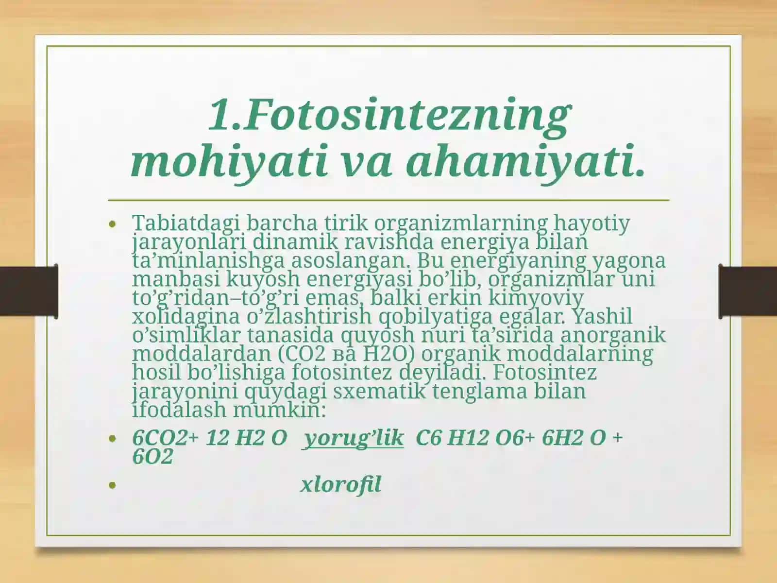 FOTOSINTEZEKOLOGIYASI,FIZIOLOGIYASIMINERAL OZIQLANISH SHAROITI VA SUV BILAN TAMINOTI 3