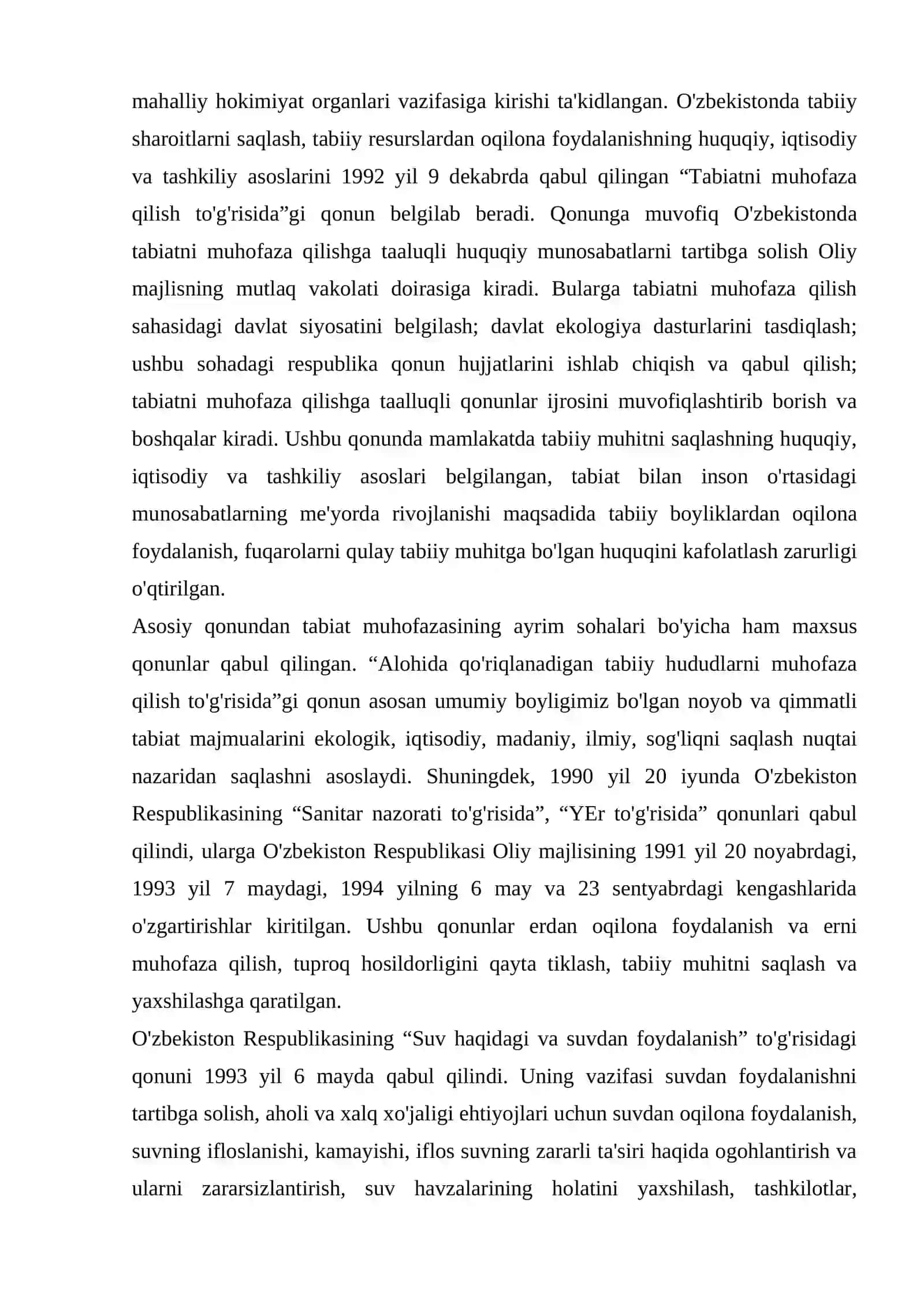 Tabiatni muhofaza qilishning tashkiliy va huquqiy asoslari 3