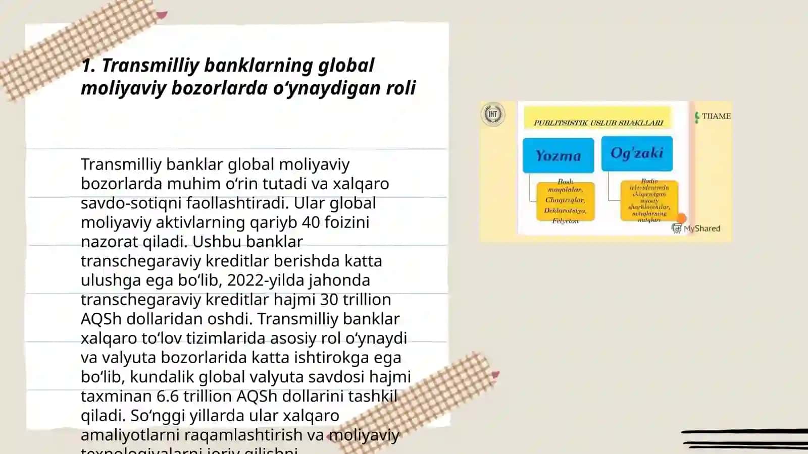 Transt Milliy banklar faoliyatini o'ziga hos xususiyatlari 3