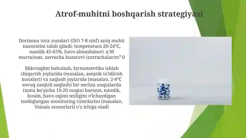 Mikroiqlimning Farmatsevtika Mahsulotlariga Ta'siri 3