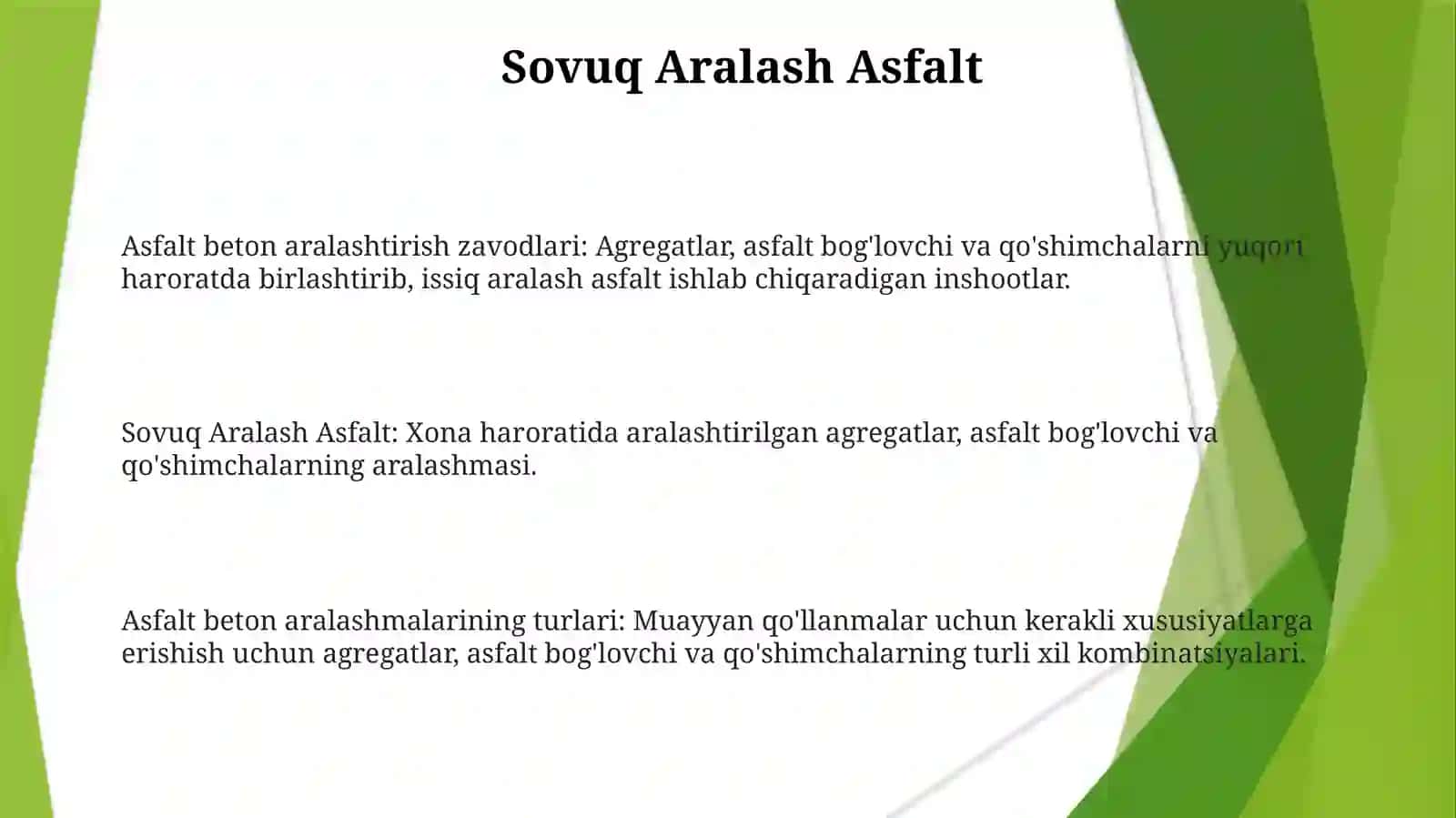 Asfalt beton qorishmasini tayyorlash zavodlari 3