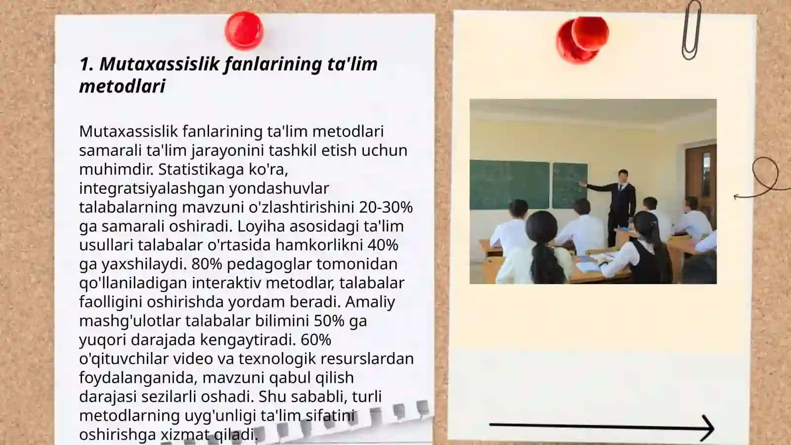Mutaxassislik fanlarini o'qitish metod va vositalari 3