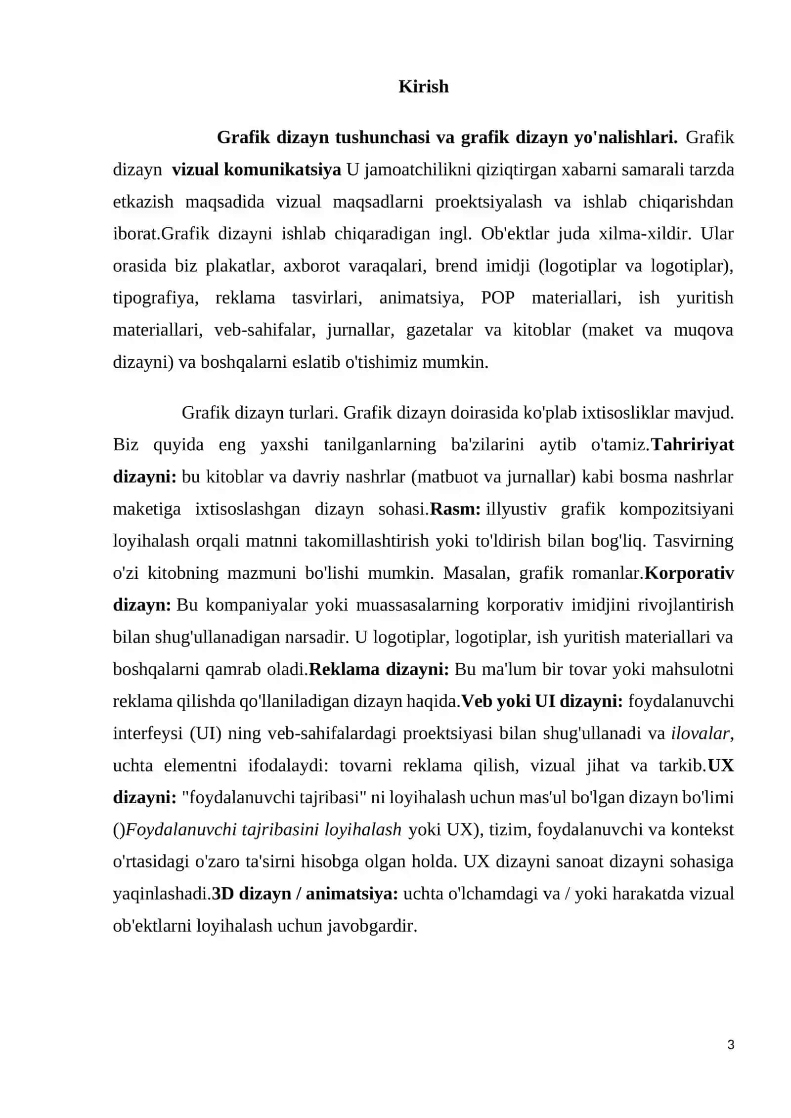 AdobePhotoshop vositasidasohaga oid 3D grafika qurish 3