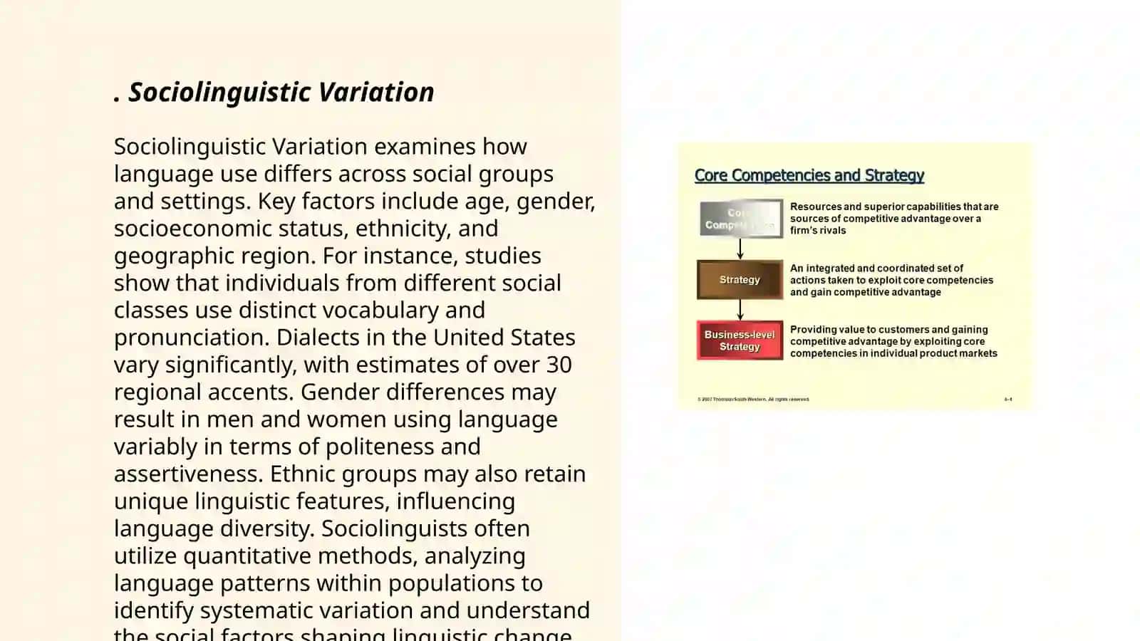 Sociolinguistic and strategic competence 3