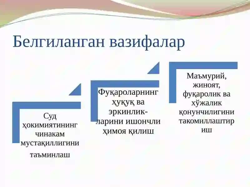 КОНСТИТУЦИЯ УСТАВЛИКЛАШ ВА СУД ҲУҚУГИ ТИЗИМИНИ УСТАЛЛАШТИРИШ 3