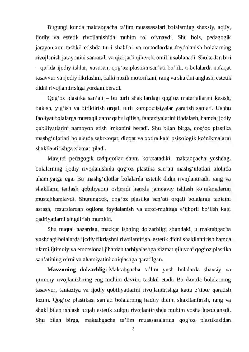 MAKTABGACHA TA’LIM TASHKILOTLARIDA QOG’OZ PLASTINKASI SAN’ATINING AHAMIYATI.do 3
