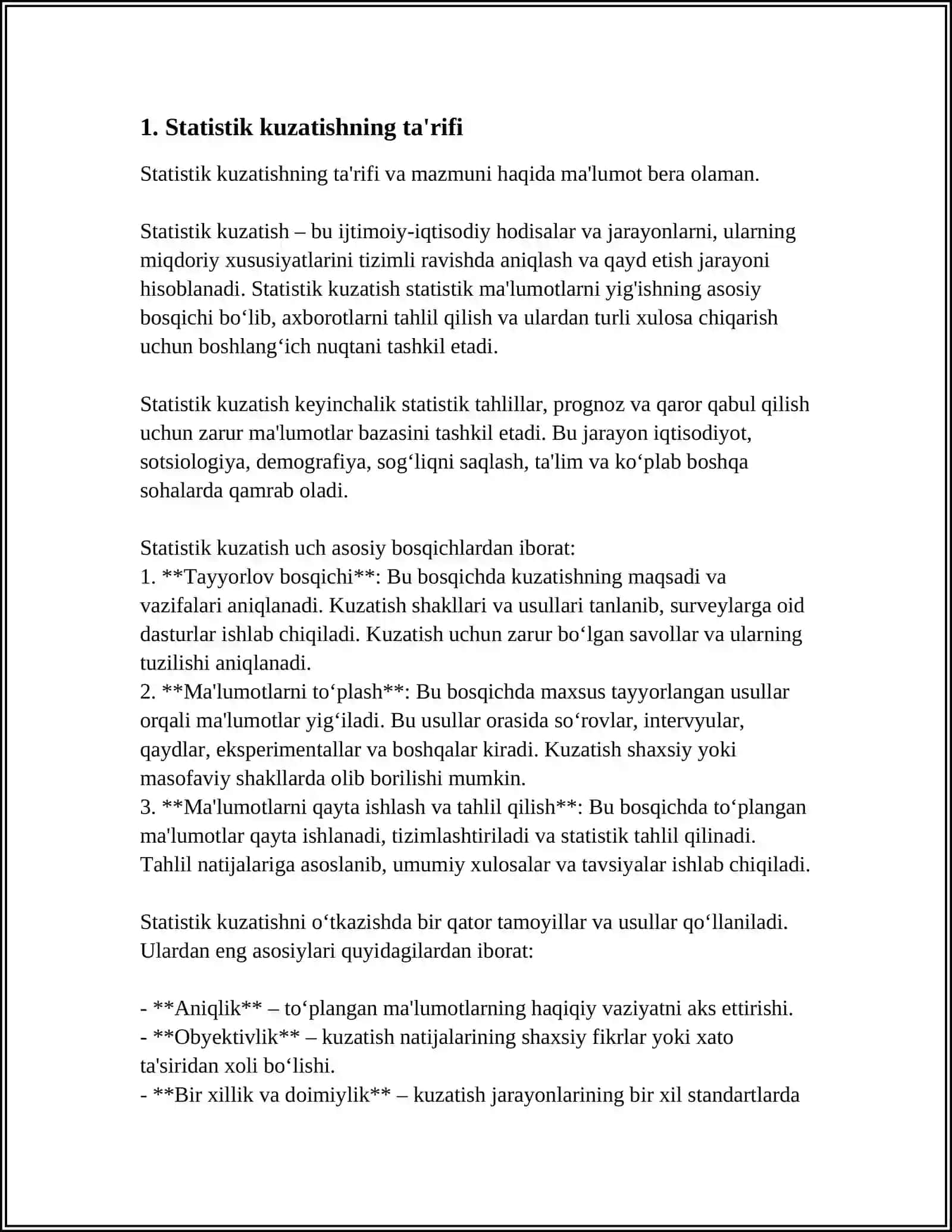 STATISTIK KUZATISH MOHIYATI VA AXAMIYATI 3