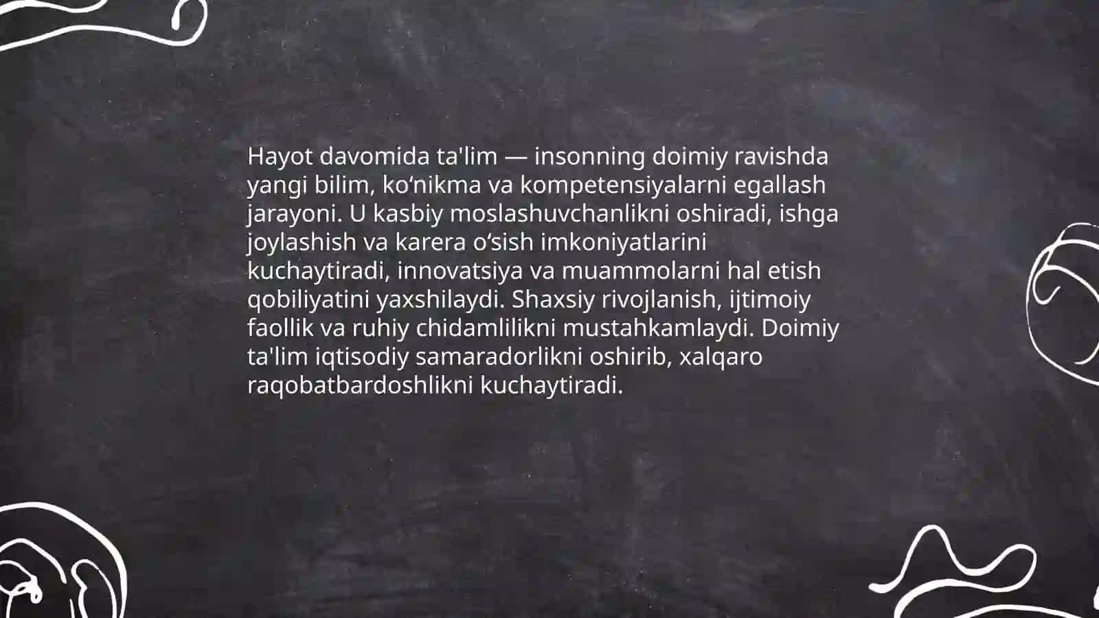 Hayot davomida ta'lim muvaffiqiyat vositasi sifatida 3