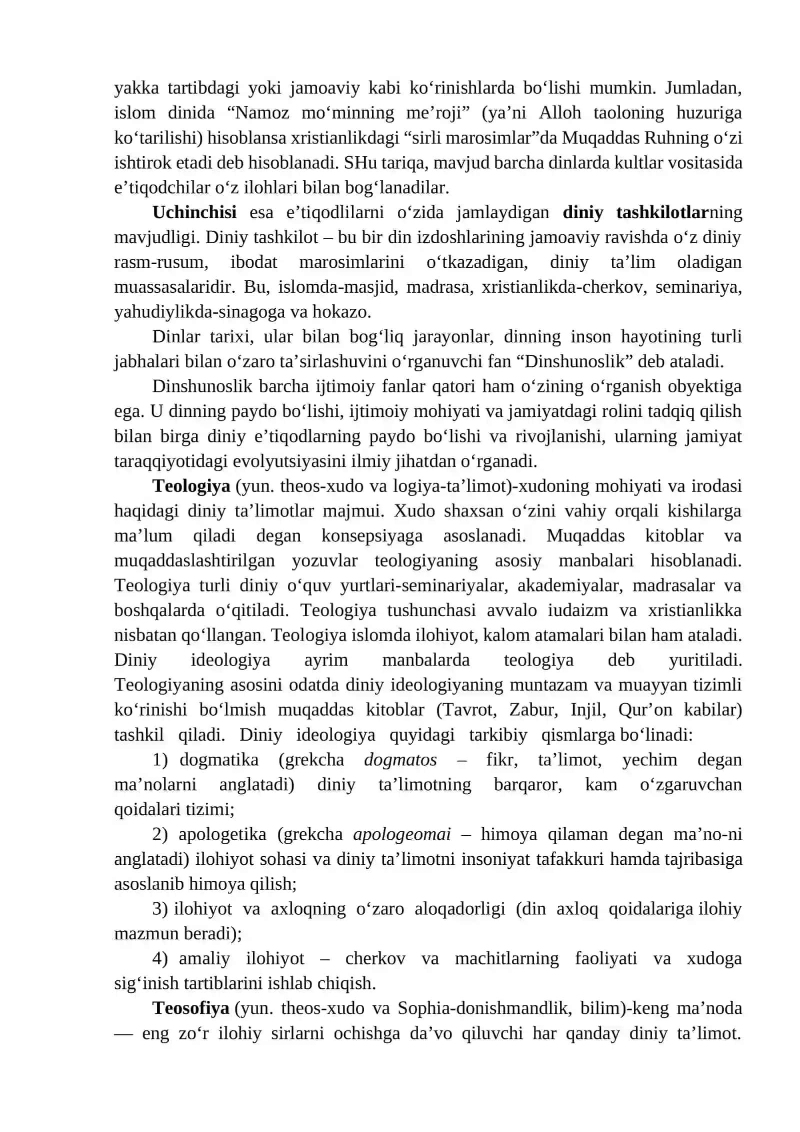 DINSHUNOSLIK FANING PREDMETI, MAQSADI VA VAZIFALARI 3