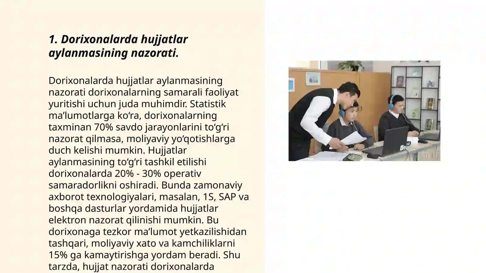 Dorixonalar faoliyatida hujjat aylanmasining ahamiyati 3