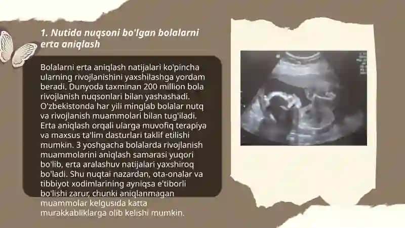 Nutida nuqsoni bo'lgan bolalarni tashxislash va reabilitatsiya qilish 3