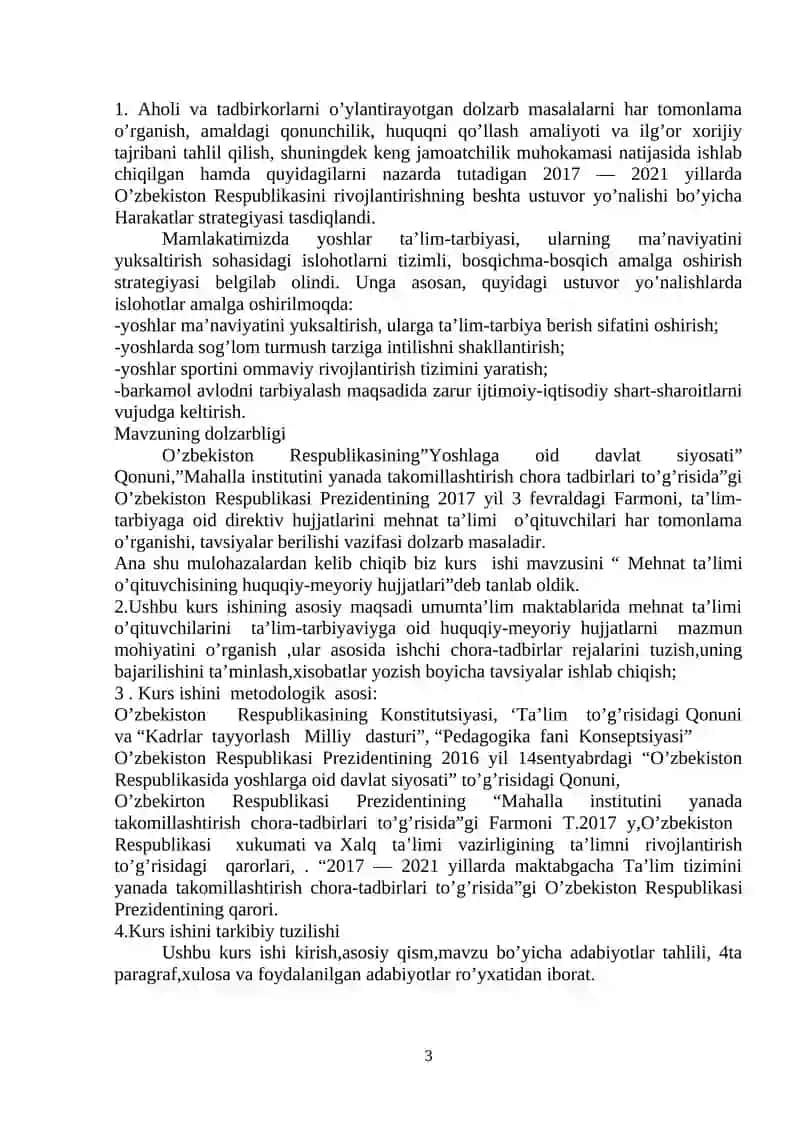 Mehnat ta’limi o’qituvchisining huquqiy-meyoriy hujjatlari 3