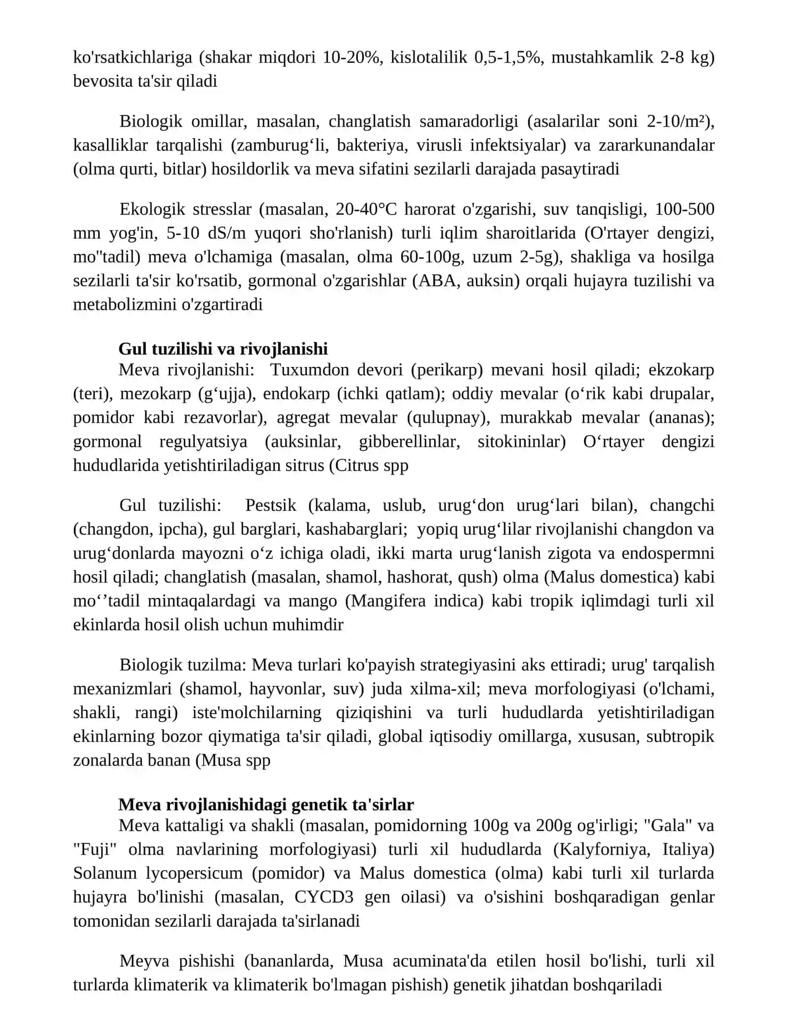 Organik meva ekinlarining morfo- biologik tuzulishi 3