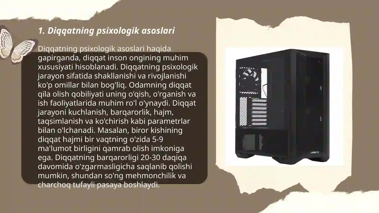 Diqqat ko’lami, diqqat taqsimlanishi,shaxsda diqqat rivojlanishi 3