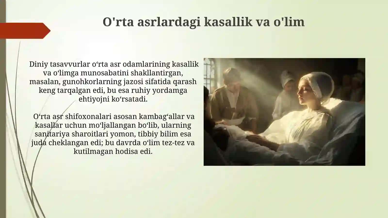 Etika nazariyalari. Xospislarning vujudga kelish tarixi 3