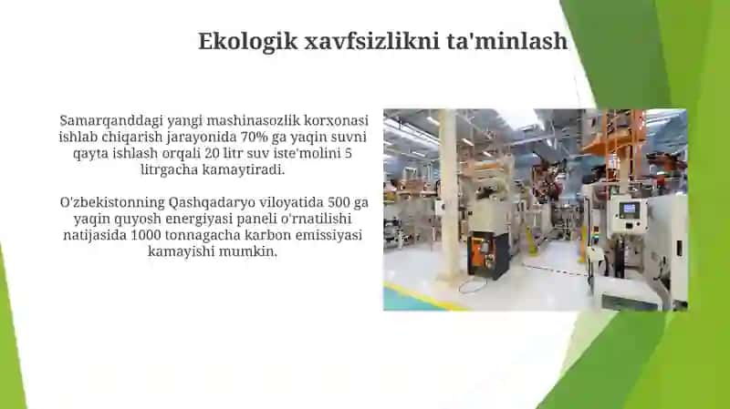 Ekologik Toza Texnologiyalar va Innovatsiyalar 3
