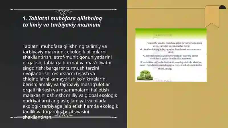 Tabiatni muhofaza qilishning taʼlim va tarbiyaviy xususiyatlari 3