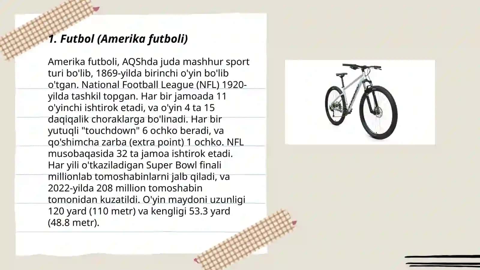Amerika sport turlari 3