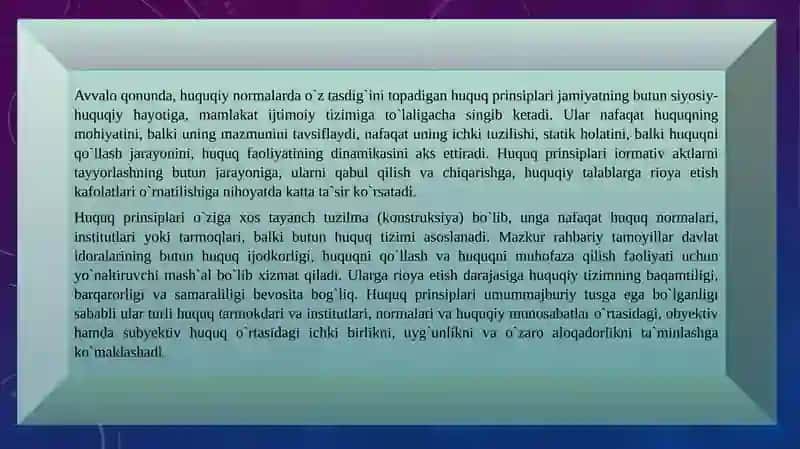 Huquq Prinsiplari va Funksiyalari 3