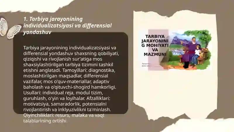 Tarbiya jarayonining oʻziga xos xususiyatlari 3