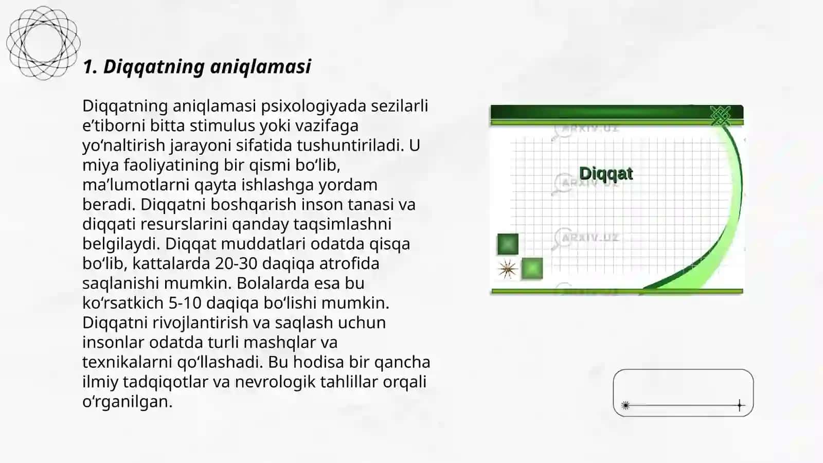 Diqqat va uning turlari 3