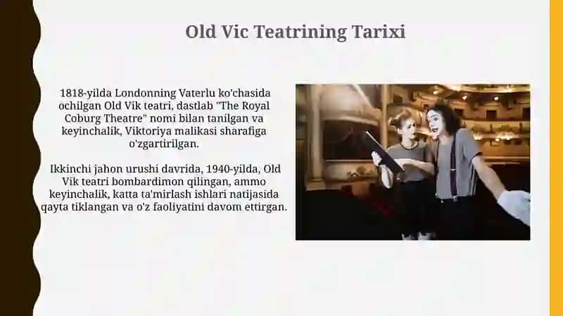 Old Vic teatri Britaniya 3
