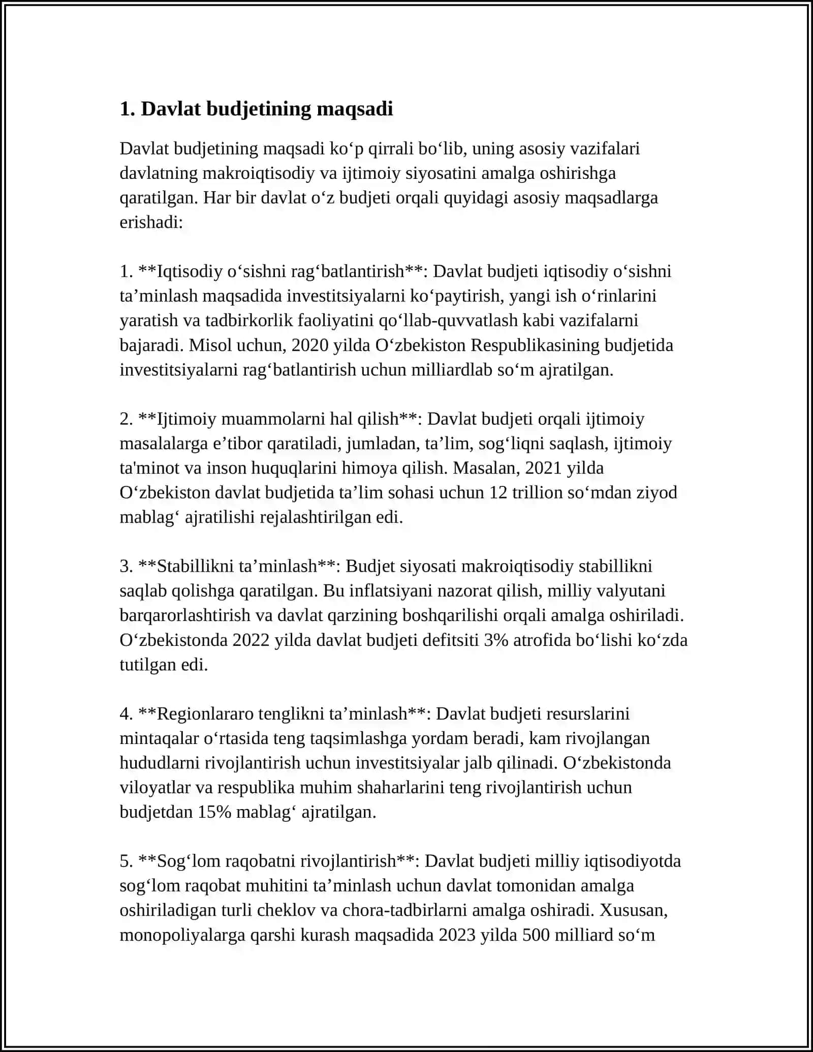 DAVLAT BUDJETINING XARAJATLAR TIZIMI 3