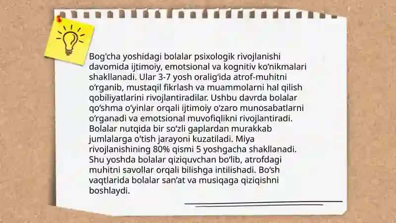Bog'cha yoshdagi davr psixikasi va bola xarekterikasi 3