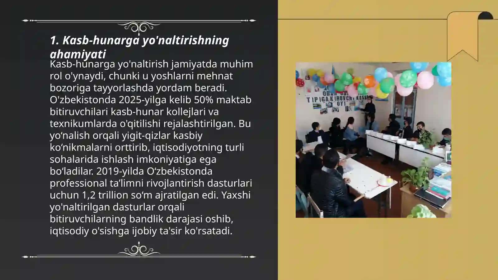O'quv muassasasi rahbari va o'rinbosarlarining kasb hunarga yo'naltirish ishini tashkil etishi 3