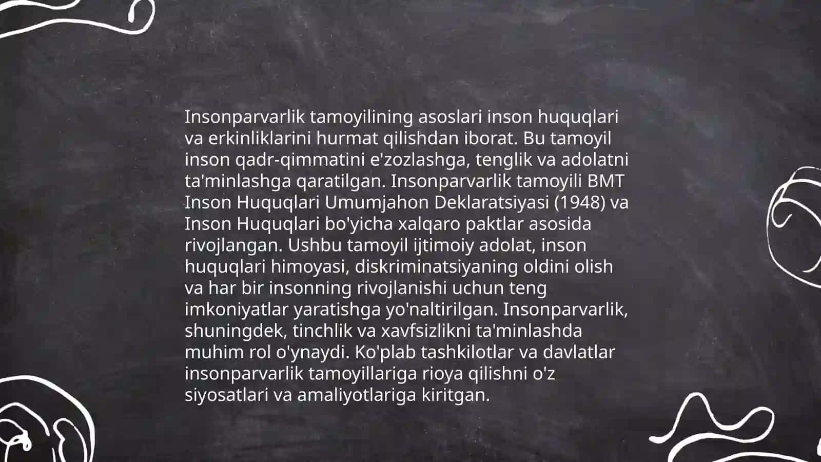 Insonparvarlik tamoyili 3