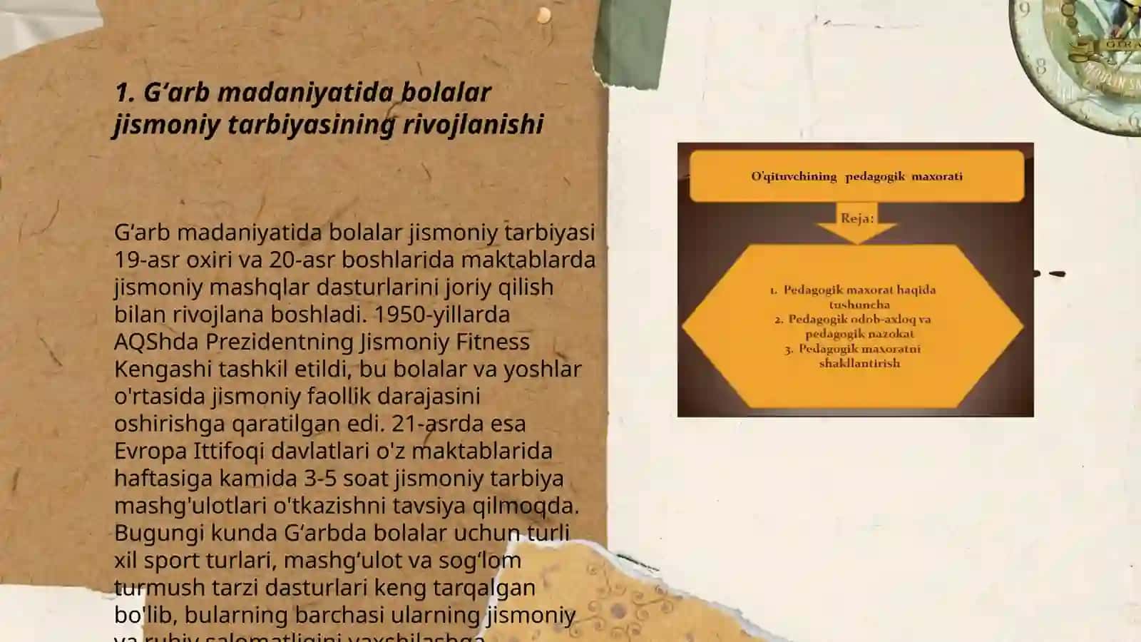 Gʻarb davlatlari va mutafakkirlarining bolalar jismoniy tarbiyasi haqida qarashlari va tajribalari 3