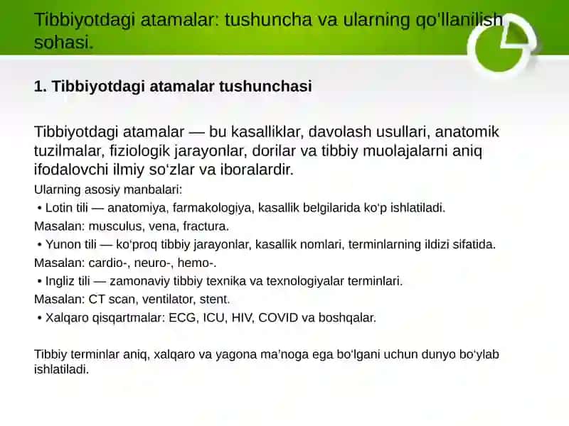 Tibbiyotdagi atamalar va ularni qo’llanilishi. Ariza va tarjimai hol yozish tartibi 3