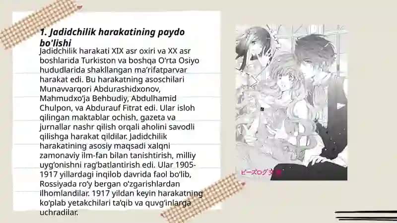 Jadid ma'rifatparvarlarining oʻlka ijtimoiy-manaviy hayotida tutgan oʻrni 3