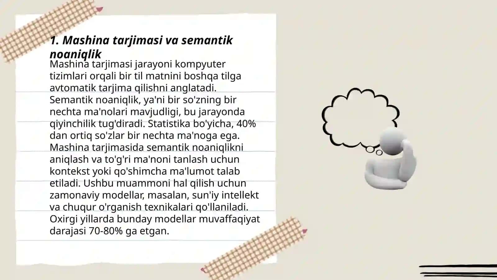 Mashina tarjimasining lingvistik muammolari 3