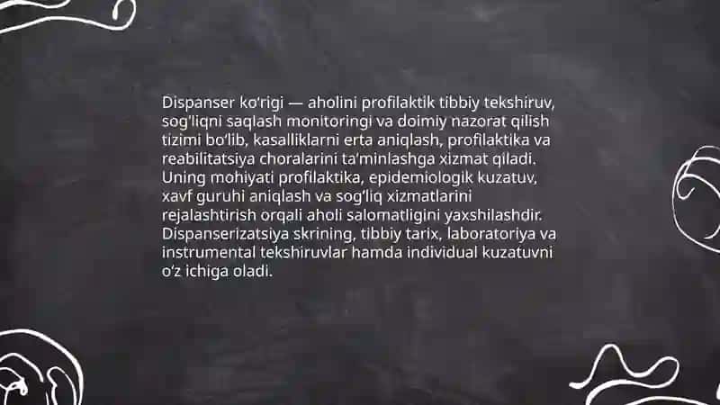 Dispanser koʻrigi haqida tushuncha uning maqsad va vazifalari 3