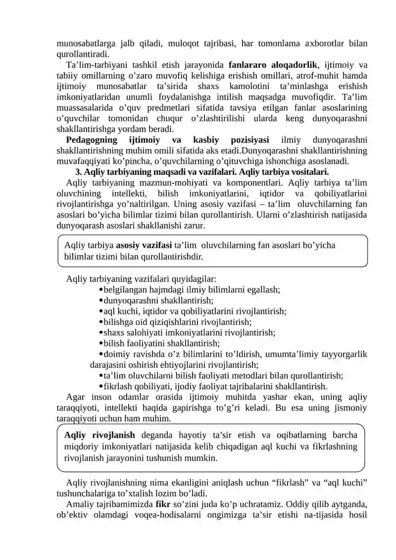 O‘quvchilarni Ilmiy Dunyoqarashini Shakllantirish 3