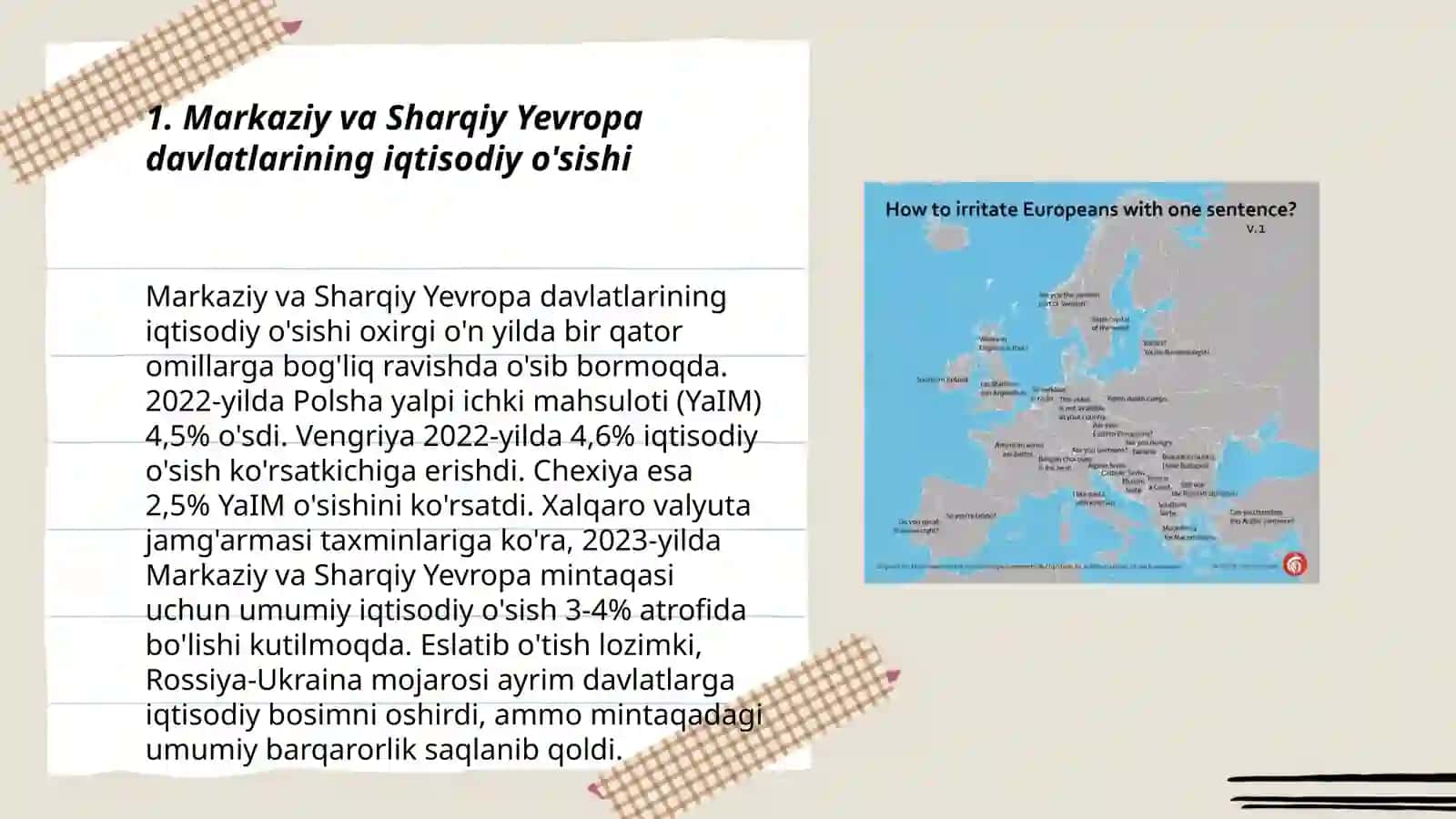 Markaziy va Sharqiy Yevropa davlatlarining iqtisodiy o'sishi 3