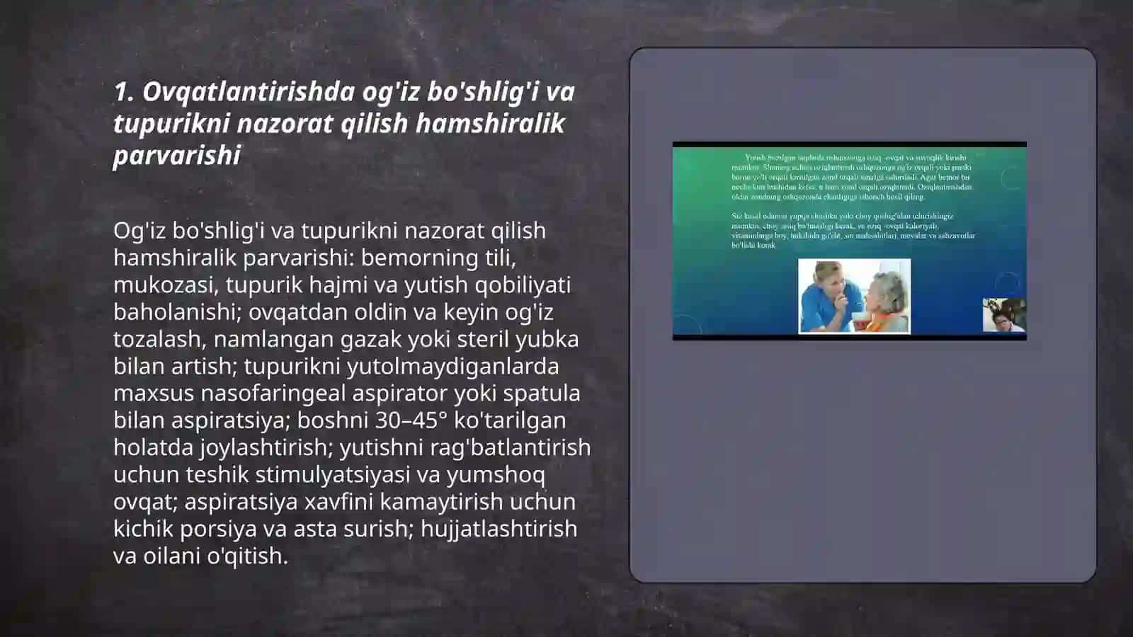 Fiziologik chiqaruvlarida hamshiralik parvarishi 3